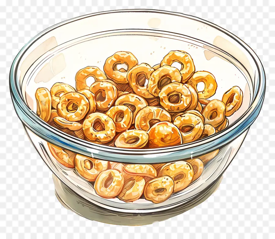 Semangkuk Cheerios，Mangkuk Sereal PNG