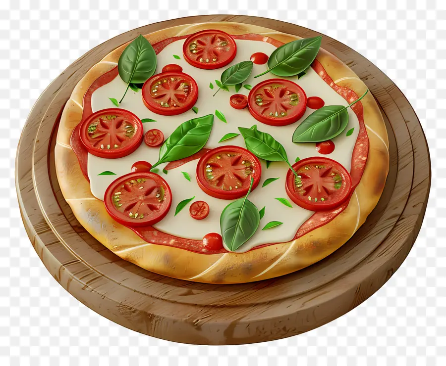 Pizza Margherita，Pizza PNG