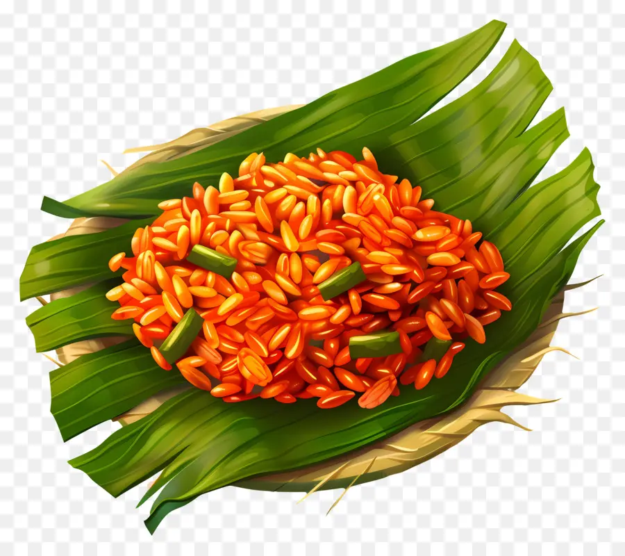 Nasi Jollof，Beras Merah PNG