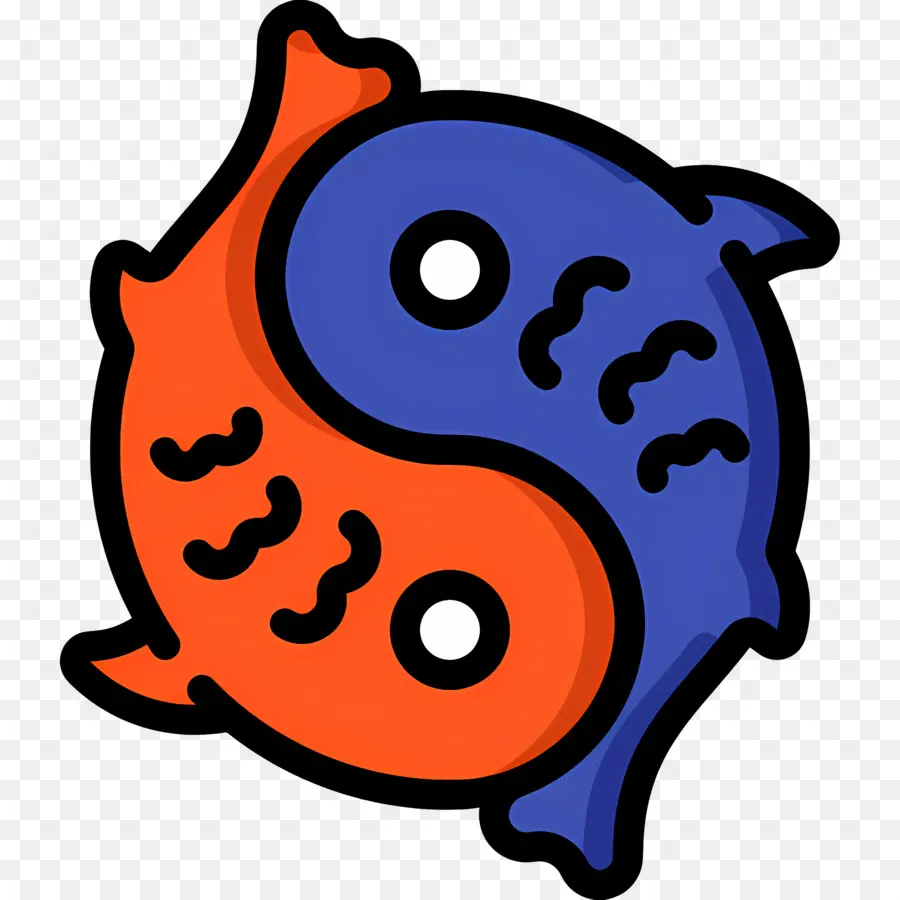 Yin Yang，Ikan Yin Yang PNG