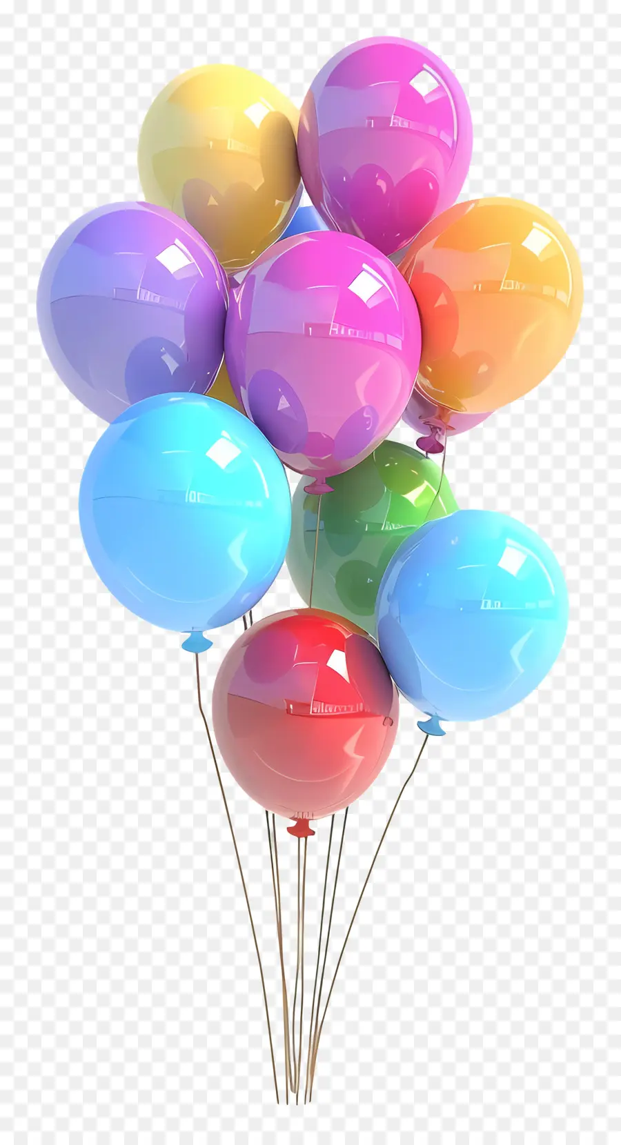 Sekelompok Balon，Balon PNG