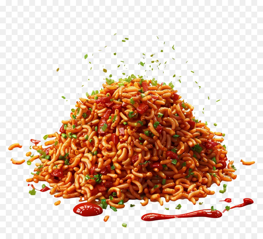 Nasi Jollof，Mie Pedas PNG