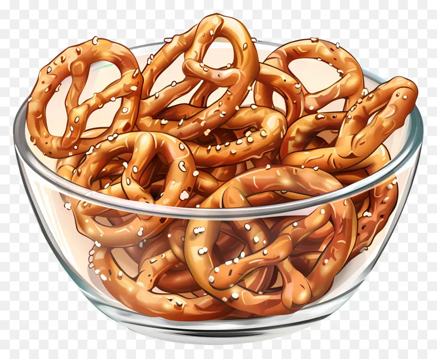 Semangkuk Pretzel，Mangkuk PNG