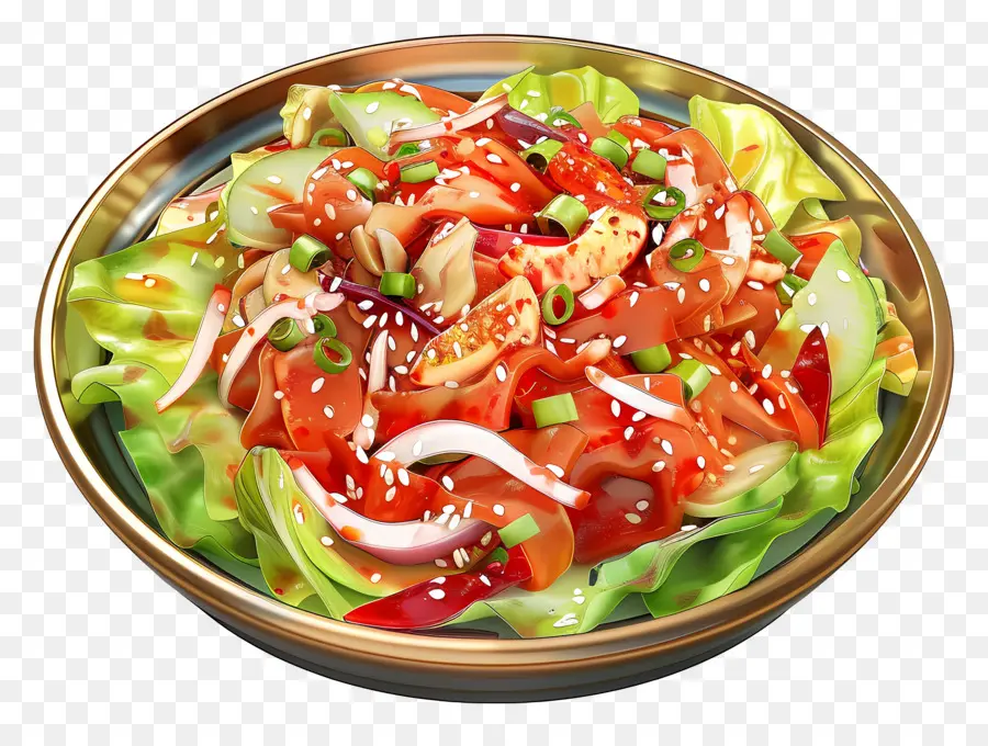 Salad Kimchi Korea，Salad PNG