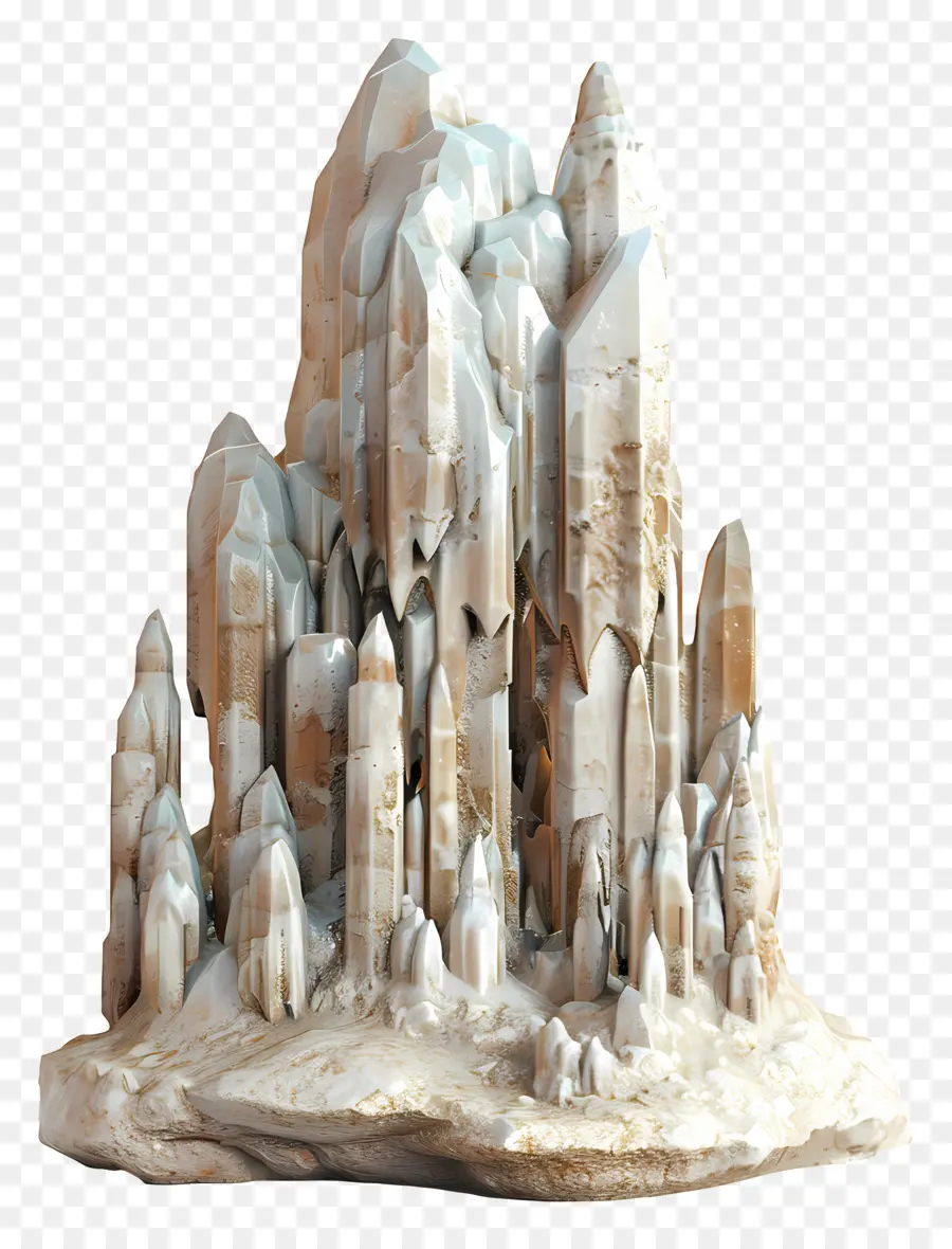 Stalaktit Stalagmit，Formasi Kristal PNG