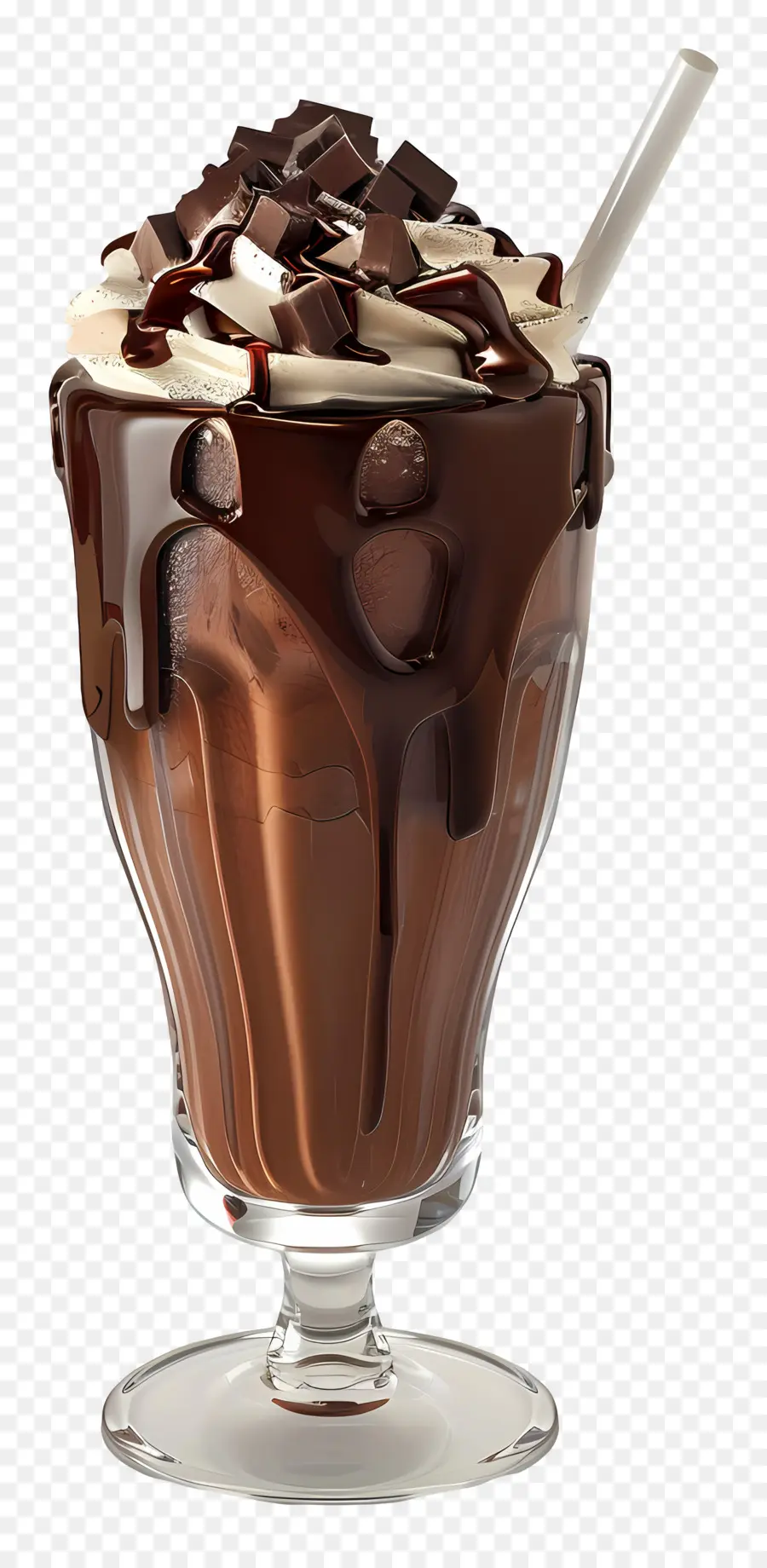 Milkshake Coklat，Hidangan Penutup PNG