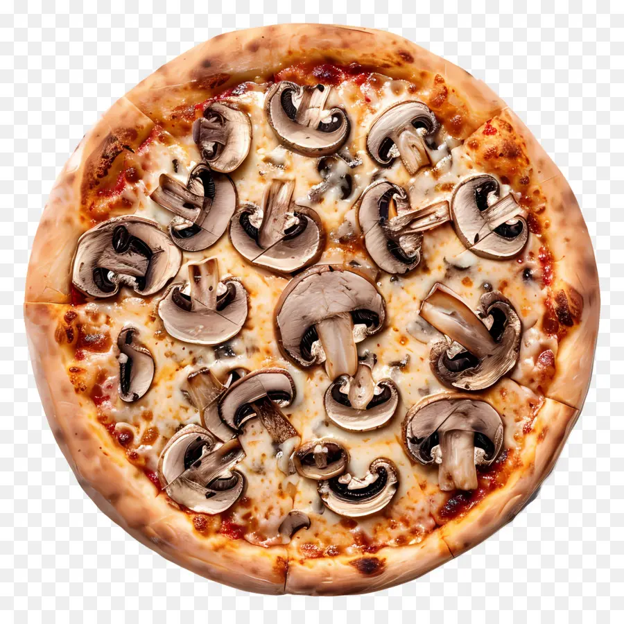 Pizza Jamur，Pizza PNG