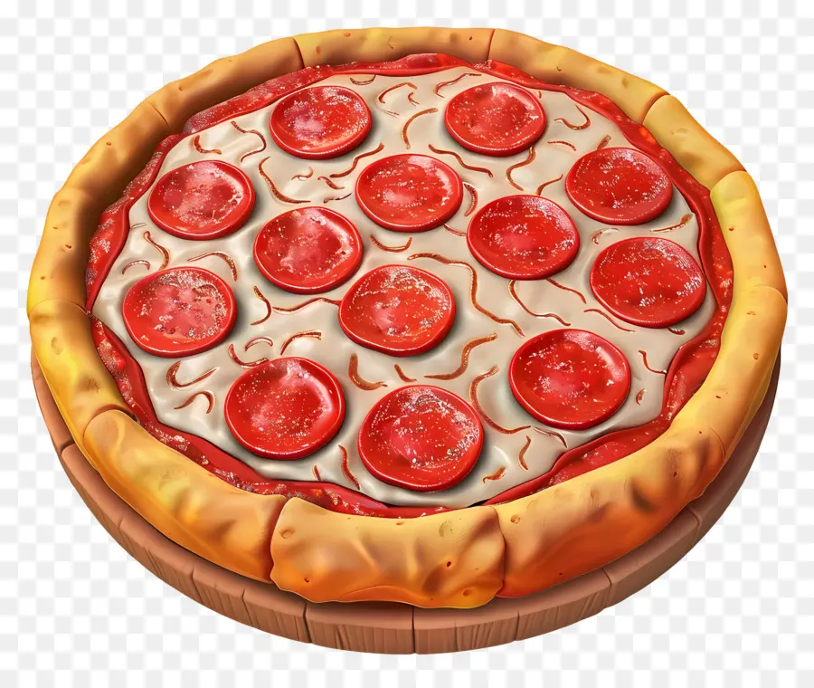 Pizza Peperoni，Keju PNG