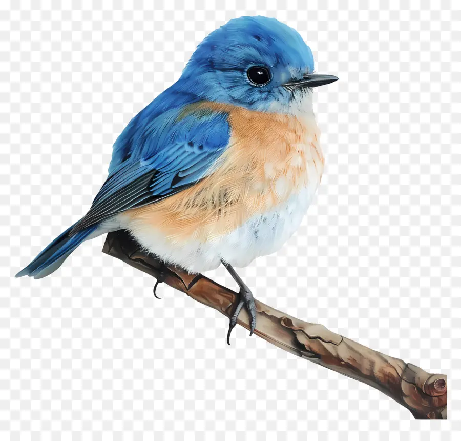 Blue Bird，Dada Oranye PNG