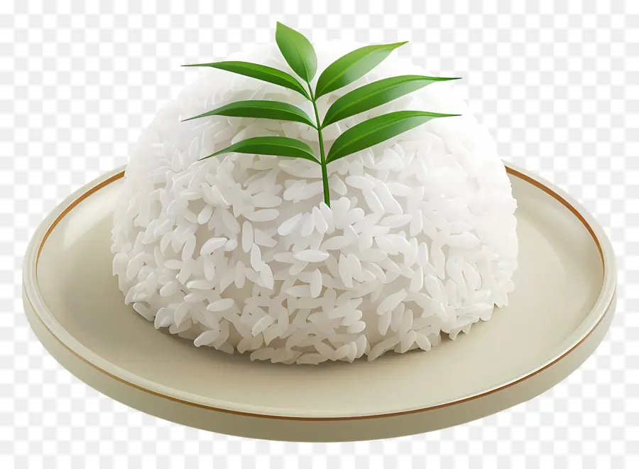 Nasi Kukus，Nasi Dengan Daun PNG