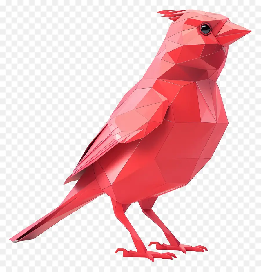 Burung Merah，Origami PNG