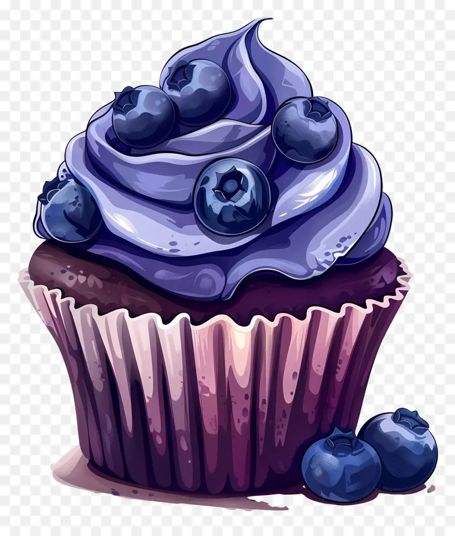 Kue Blueberry，Kue Mangkuk PNG