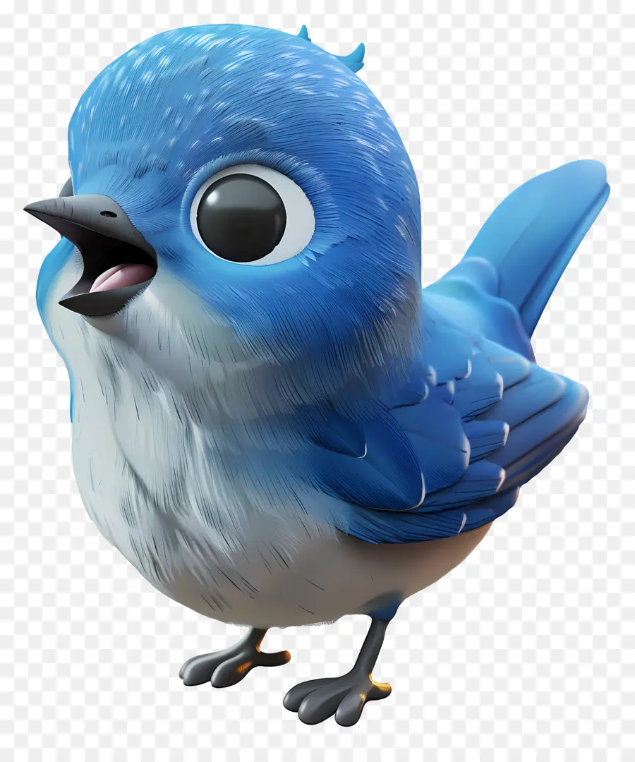 Blue Bird，Imut Imut PNG