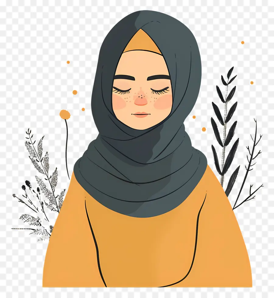 Wanita Berhijab，Gadis Berhijab PNG