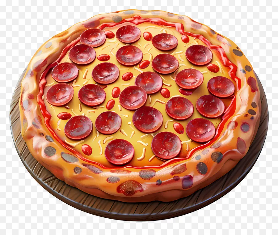 Pizza Peperoni，Keju PNG