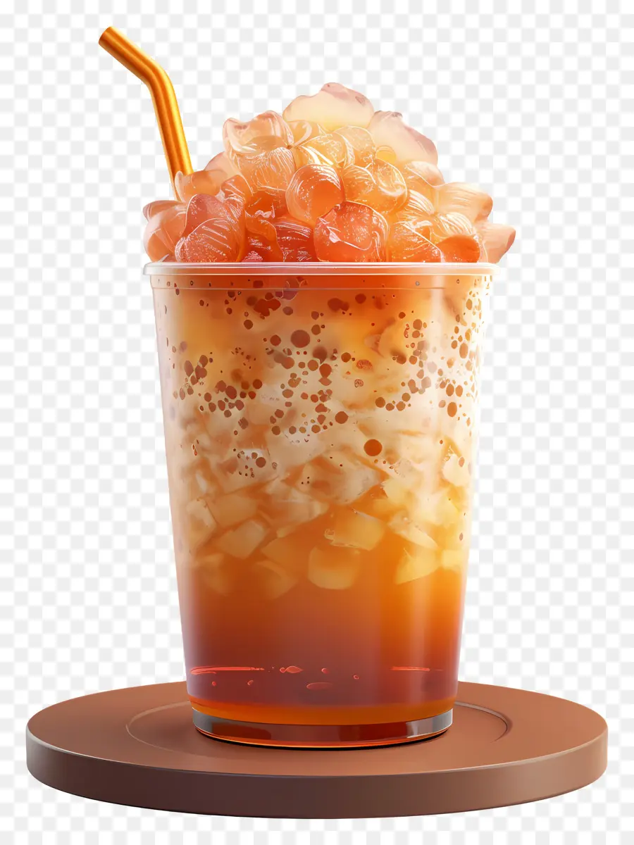 Teh Thailand，Minuman Es PNG