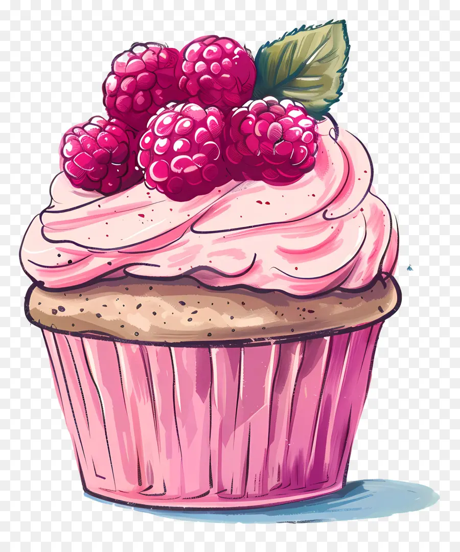 Kue Raspberry，Kue Mangkuk Dengan Raspberry PNG