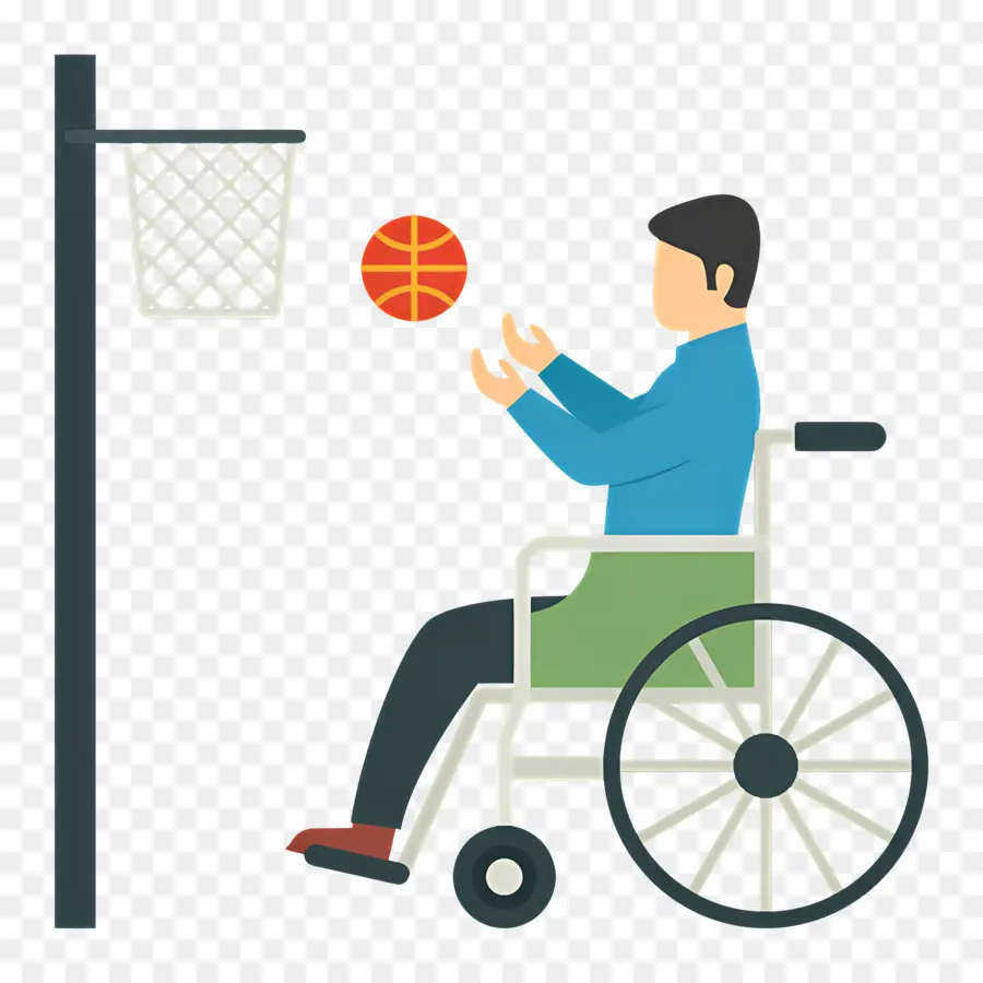 Bola Basket Kursi Roda，Disabilitas PNG