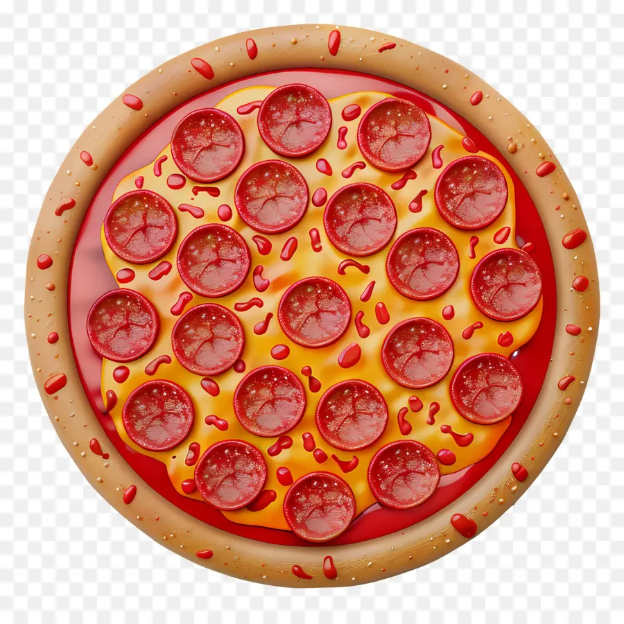 Pizza Peperoni，Pizza PNG