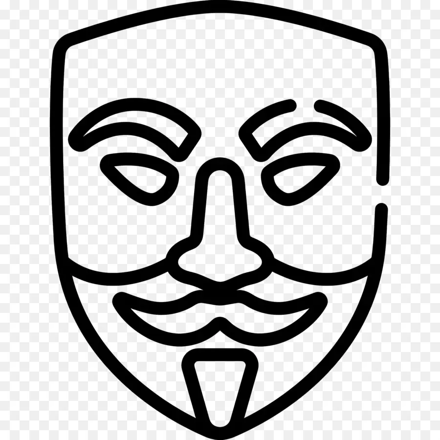 Topeng Anonim，Topeng Guy Fawkes PNG