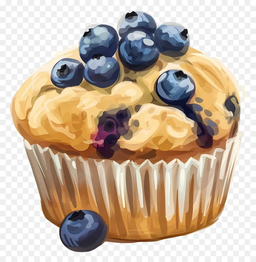 Muffin Blueberry，Blueberry PNG