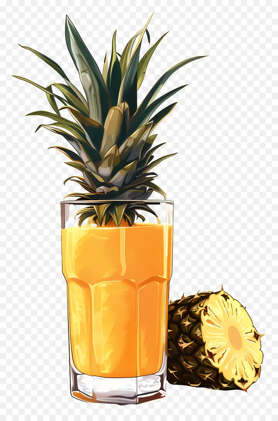 Jus Nanas，Kaca PNG