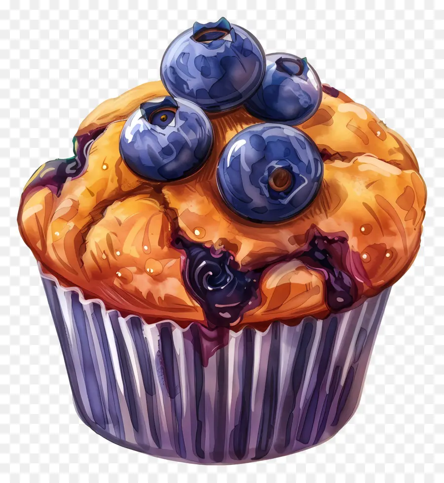 Muffin Blueberry，Blueberry PNG