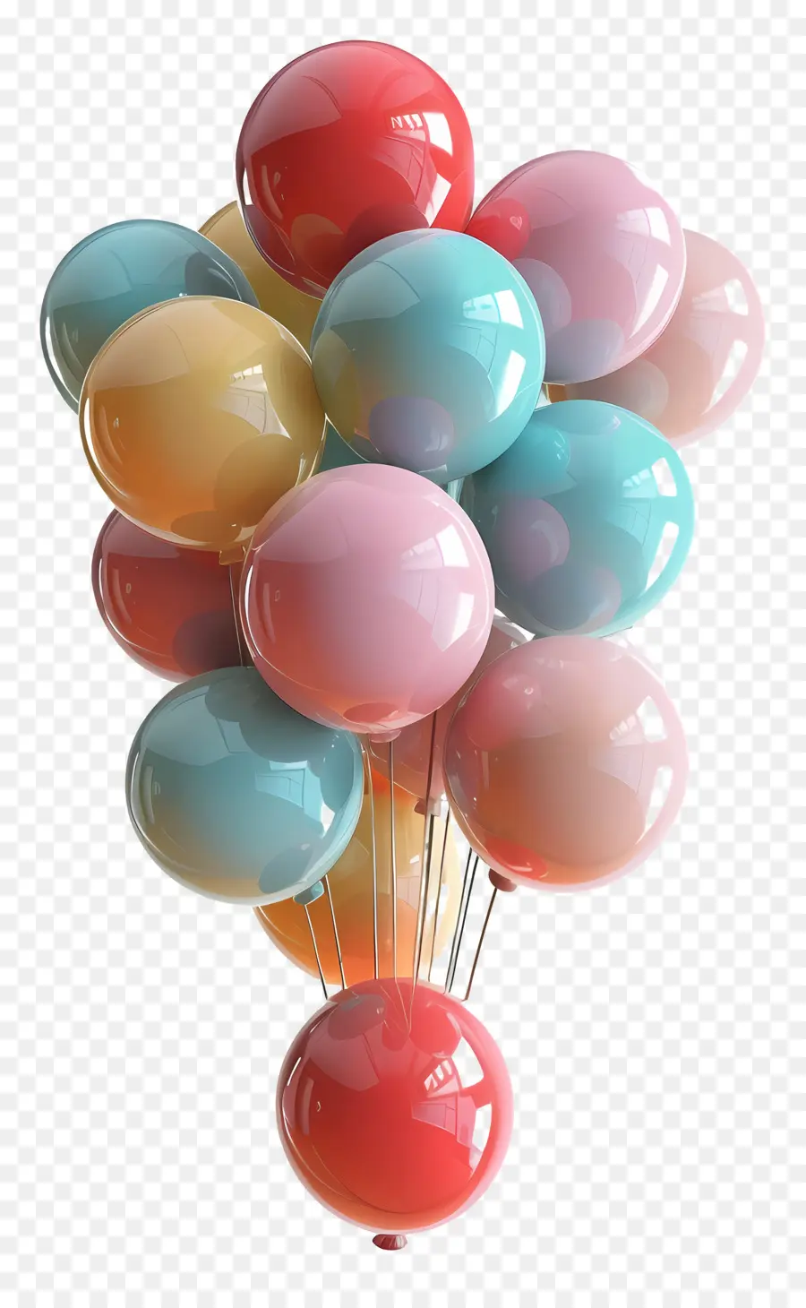 Sekelompok Balon，Balon PNG