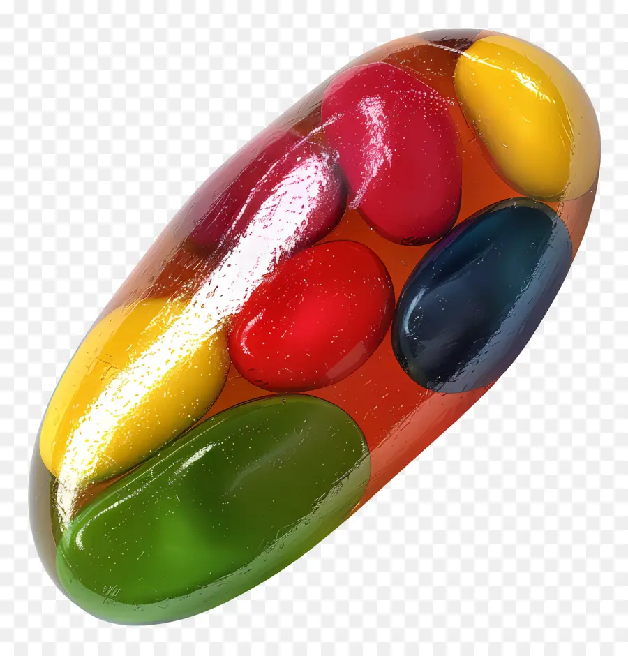 Kacang Jeli，Jelly Bean Berwarna Warni PNG