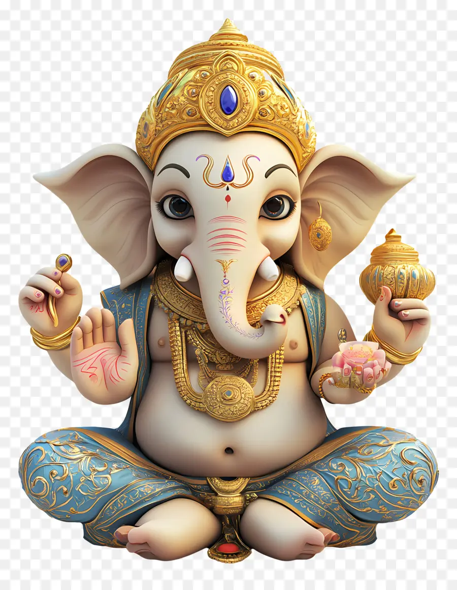 Ganpati，Ganesa Yang Lucu PNG