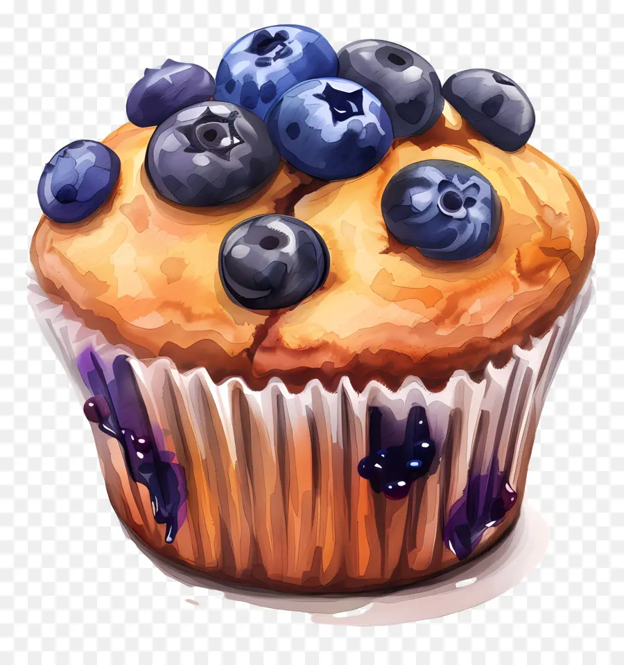 Muffin Blueberry，Blueberry PNG