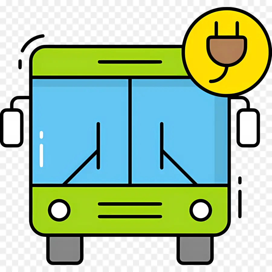 Bus Listrik，Steker PNG