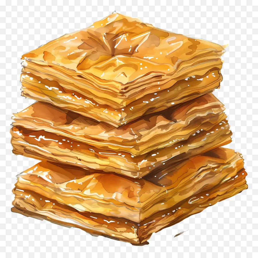 Tumpukan Baklava，Baklava PNG