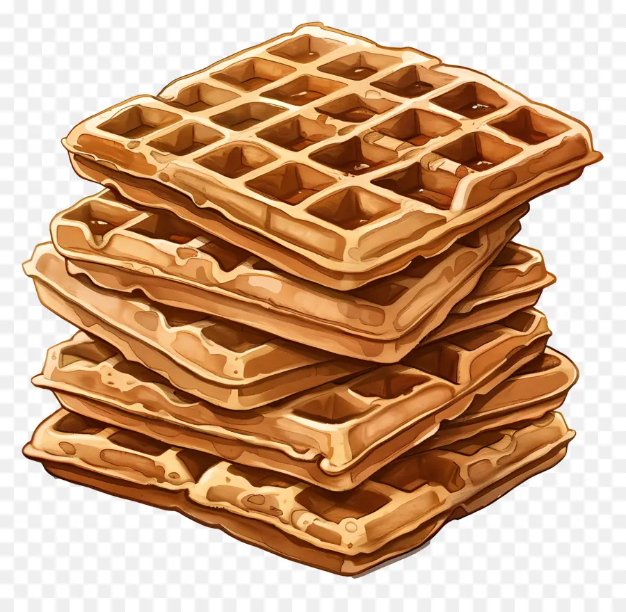 Setumpuk Wafel，Wafel PNG