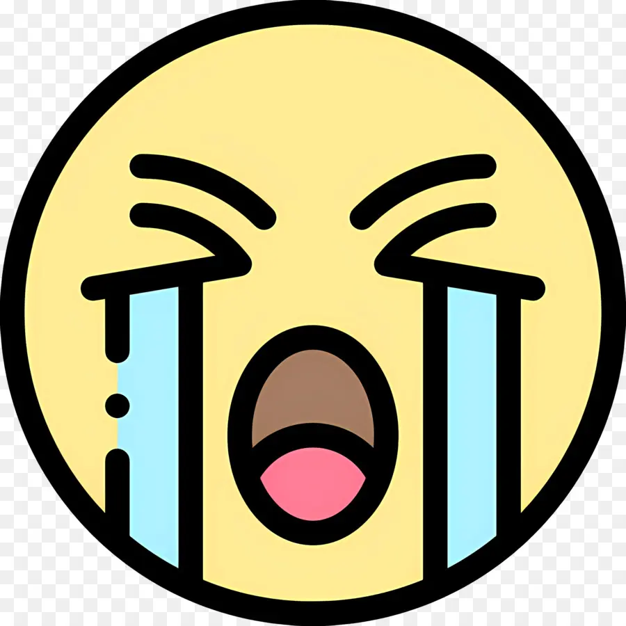 Wajah Menangis，Emoji Menangis PNG