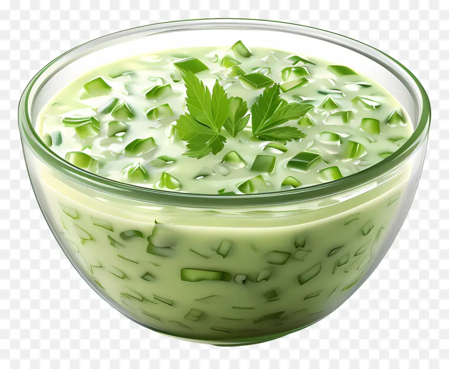 Raita Hijau，Salad Mentimun PNG