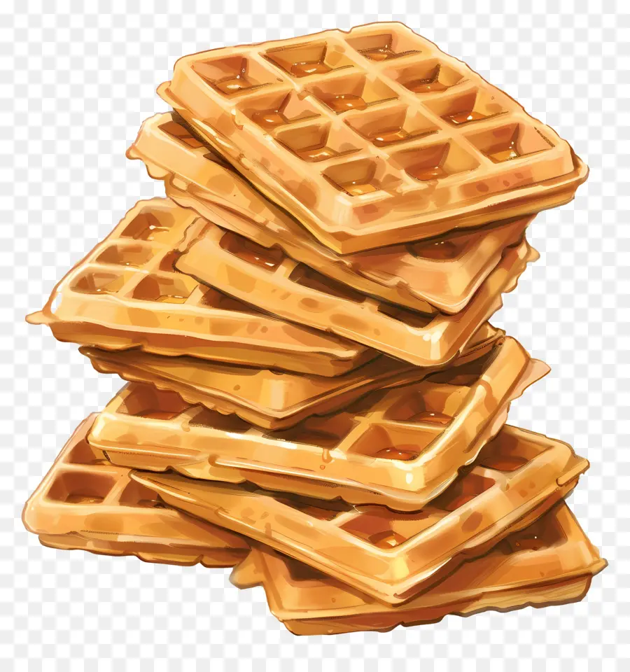 Setumpuk Wafel，Wafel PNG