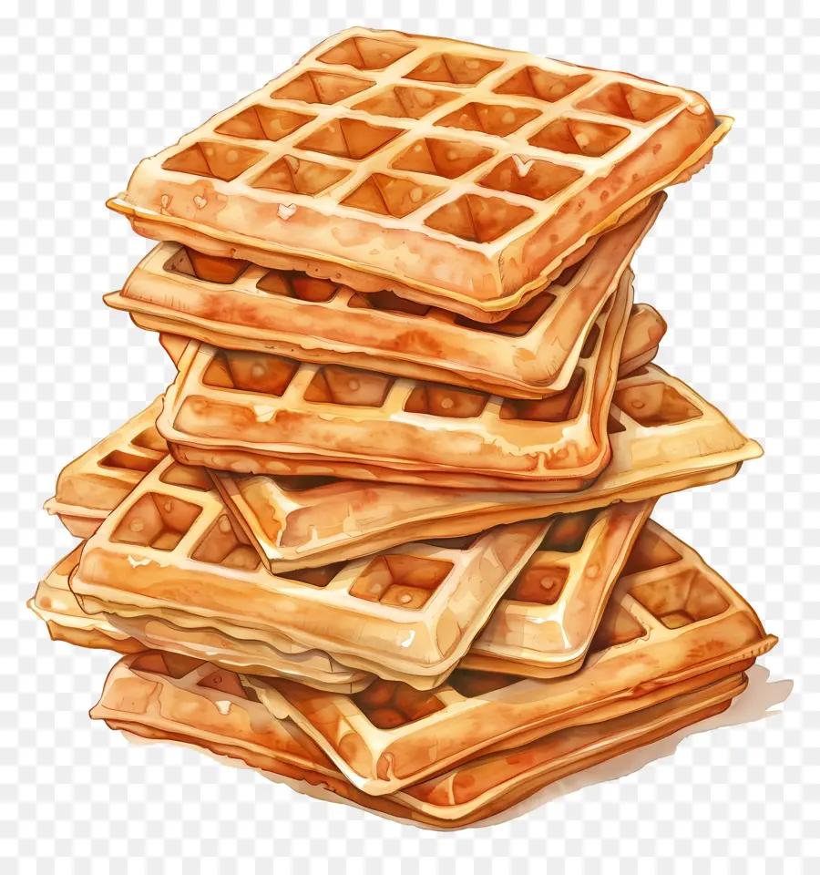 Setumpuk Wafel，Wafel PNG