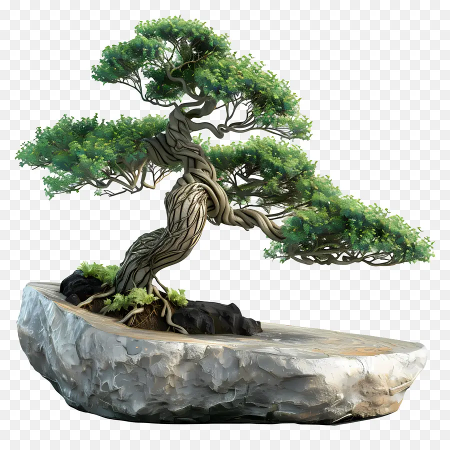 Pohon Bonsai，Miniatur PNG