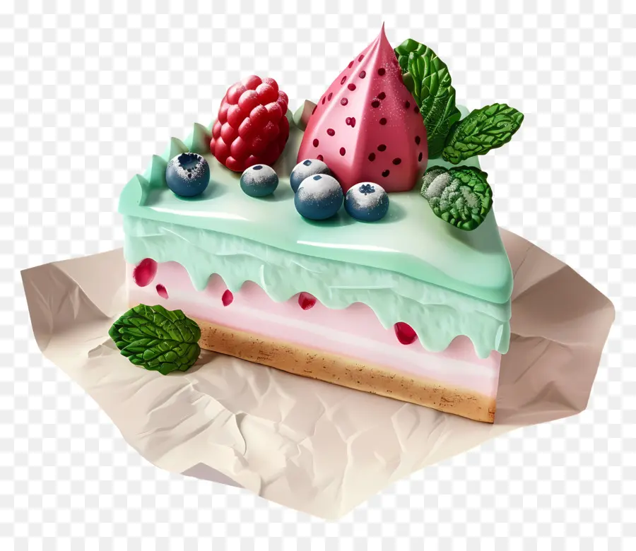 Kue Segar Minty，Kue PNG