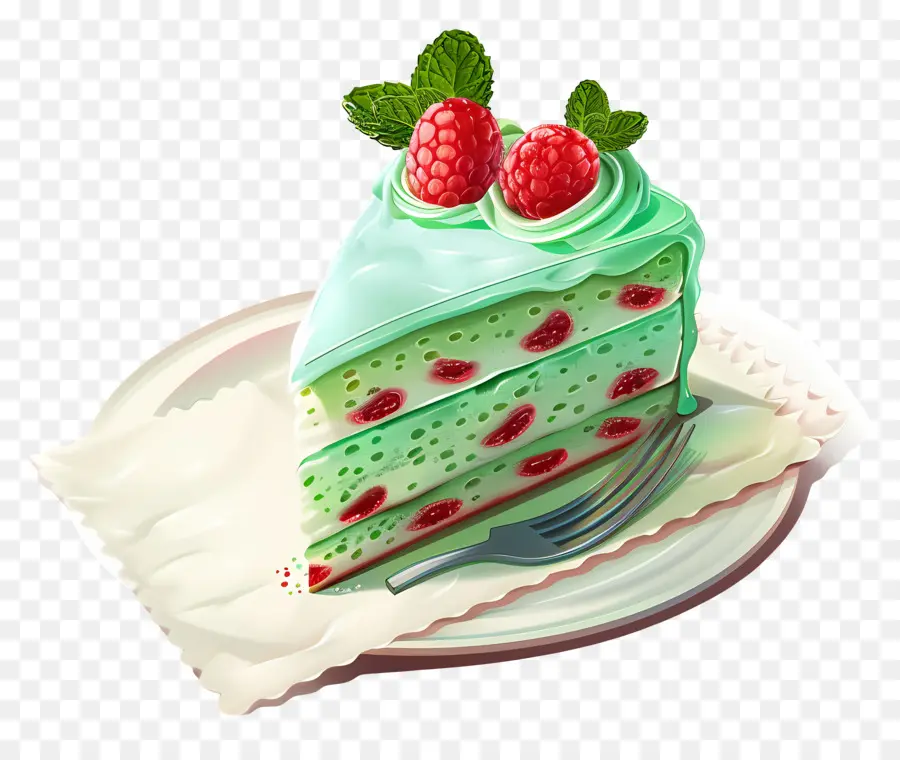 Kue Segar Minty，Kue PNG