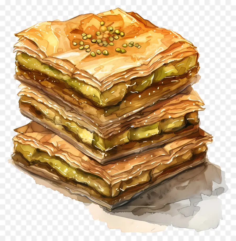 Tumpukan Baklava，Baklava PNG