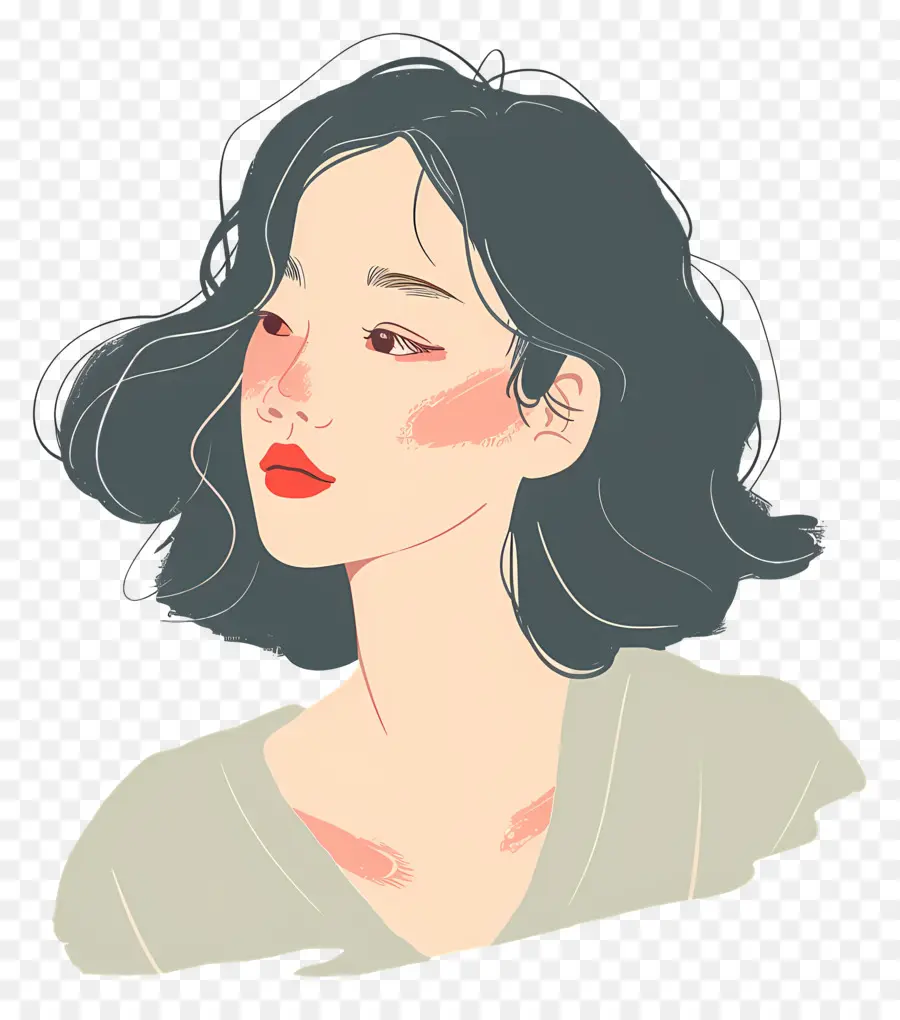 Wanita Korea，Wanita Bergambar PNG