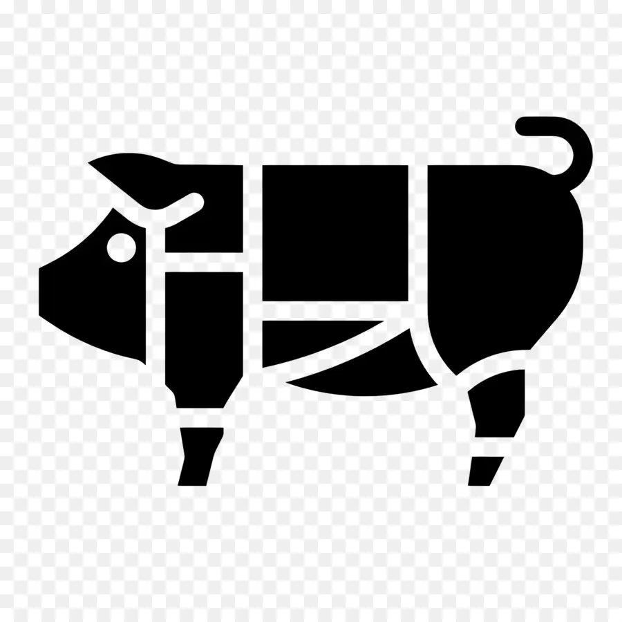 Daging Babi，Diagram Babi PNG