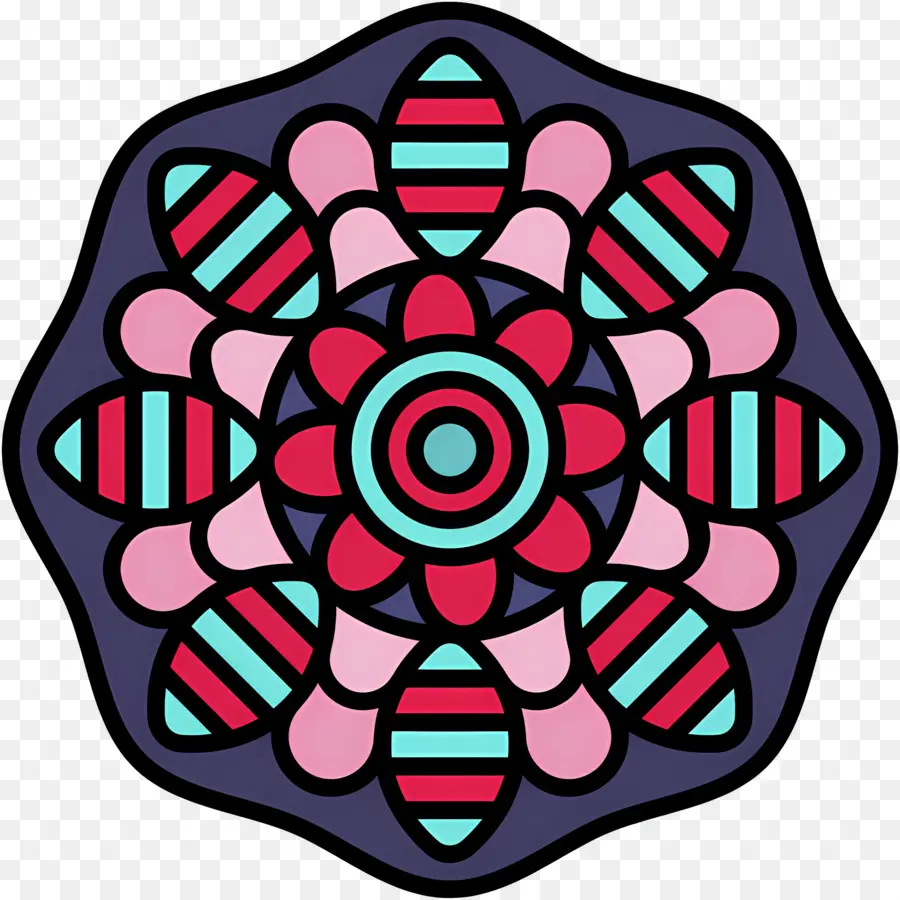 Mandala，Mandala Berwarna Warni PNG