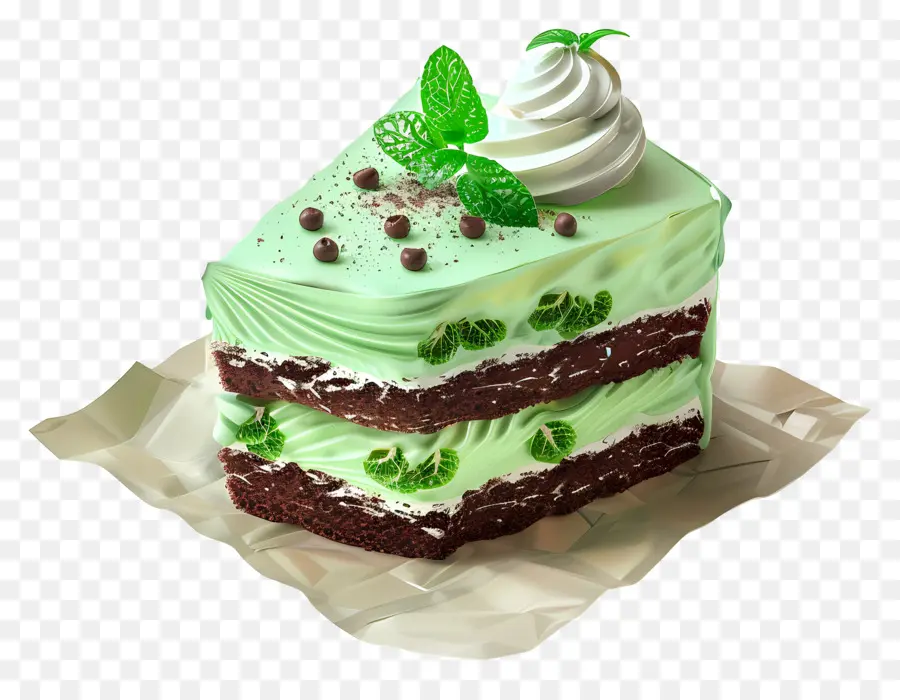 Kue Segar Minty，Kue Coklat Mint PNG