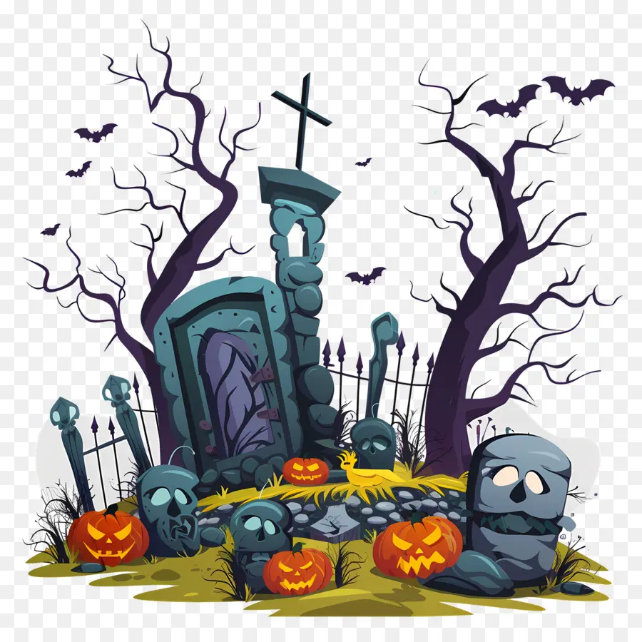 Makam Halloween，Makam PNG