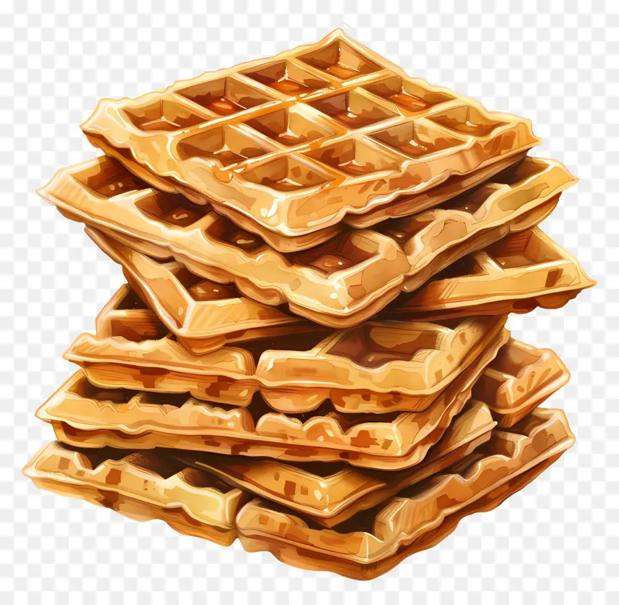 Setumpuk Wafel，Wafel PNG