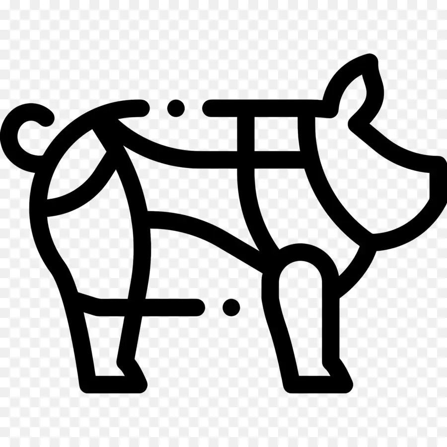 Daging Babi，Diagram Babi PNG