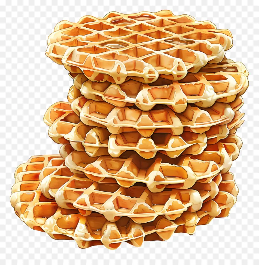 Setumpuk Wafel，Wafel PNG